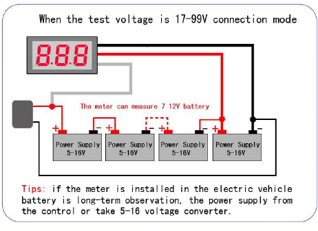 dijital panel voltmetre dc 0-100 v örnek uygulama 2